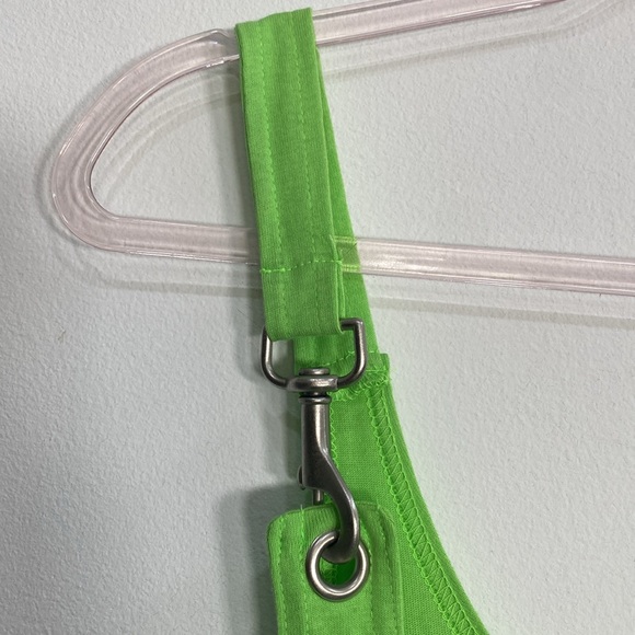 Vintage 90's Romper Cotton Women's XL Green Made in USA - Picture 3 of 10